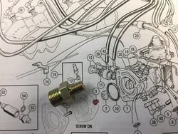 METERING UNIT SCREW ON FUEL RETURN ADAPTOR